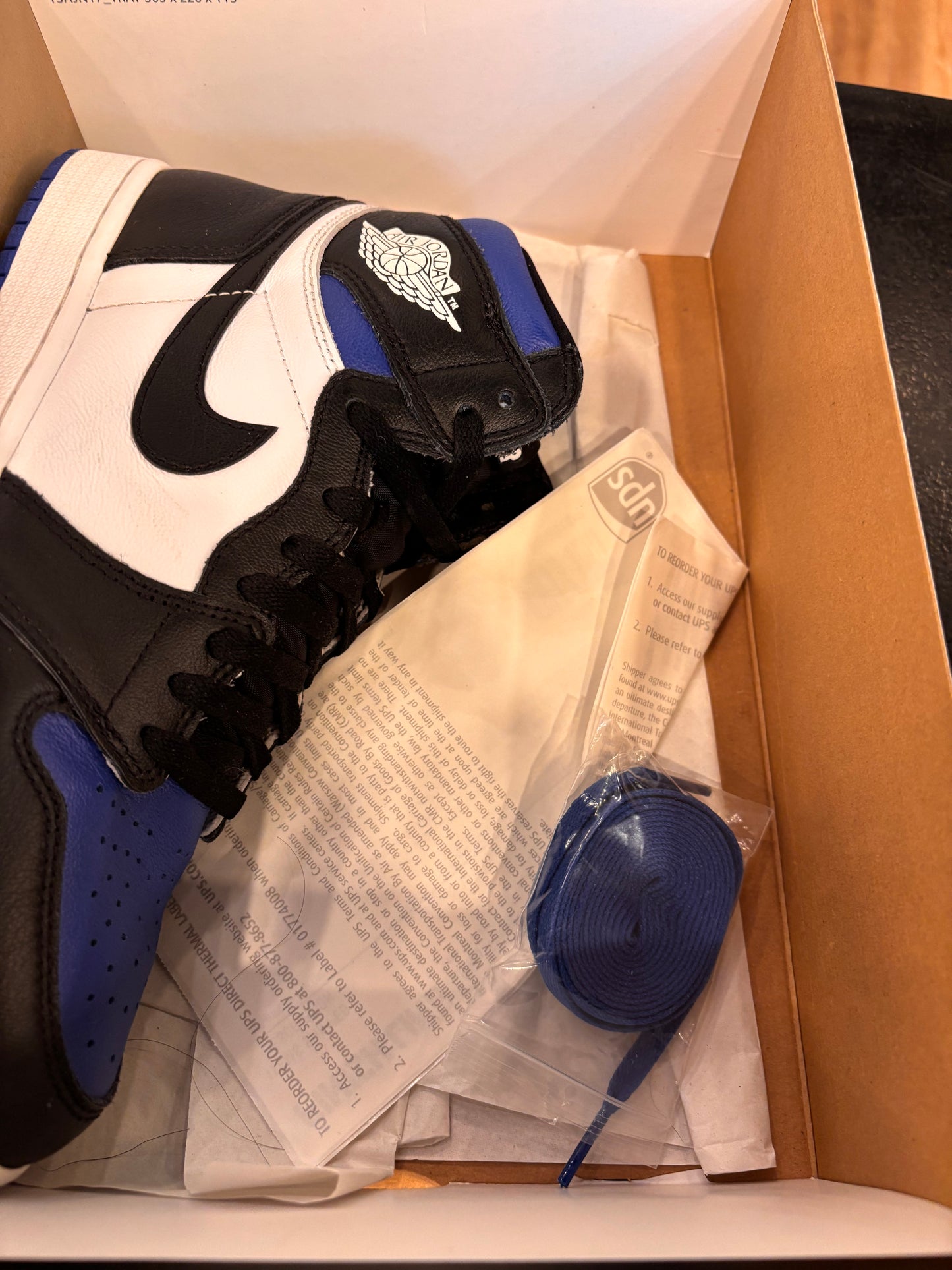 Jordan 1 Royal Toe Size 9 Pre-Owned