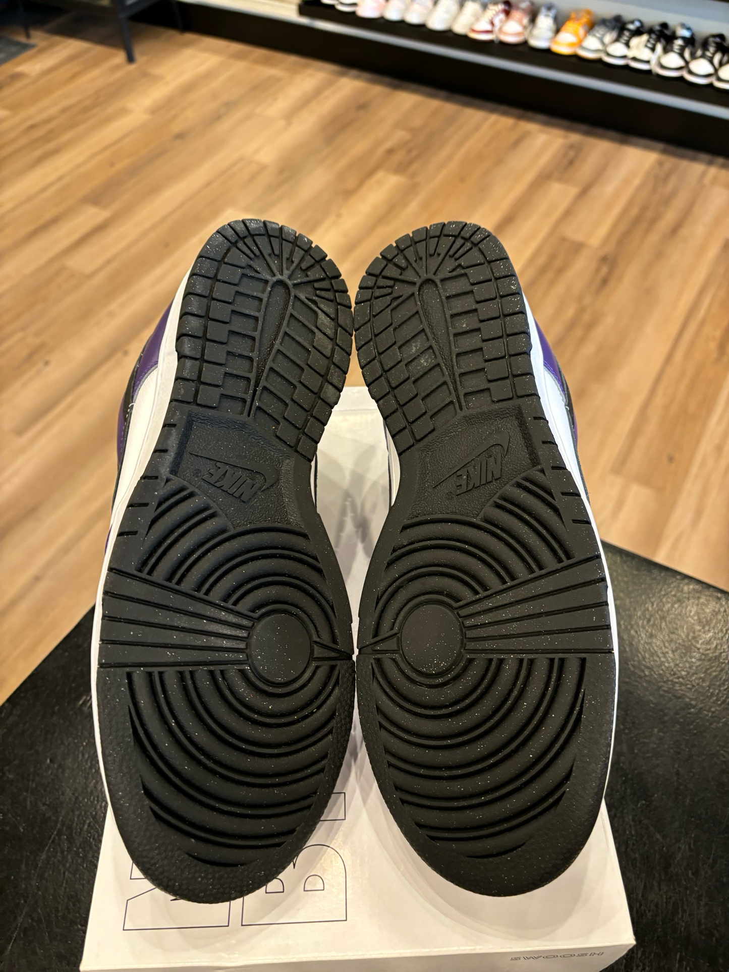 Nike Dunk Low By You Purple Toe Size 10 Pre-Owned