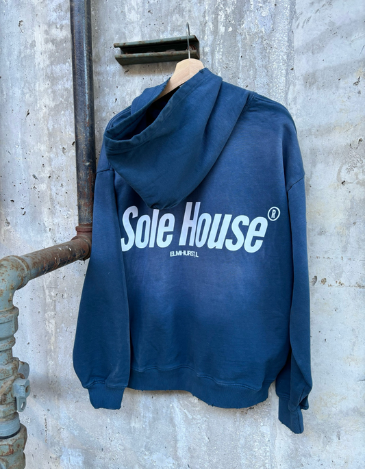 Sole House Premium Faded Blue Hoodie Size Medium Brand New (B)