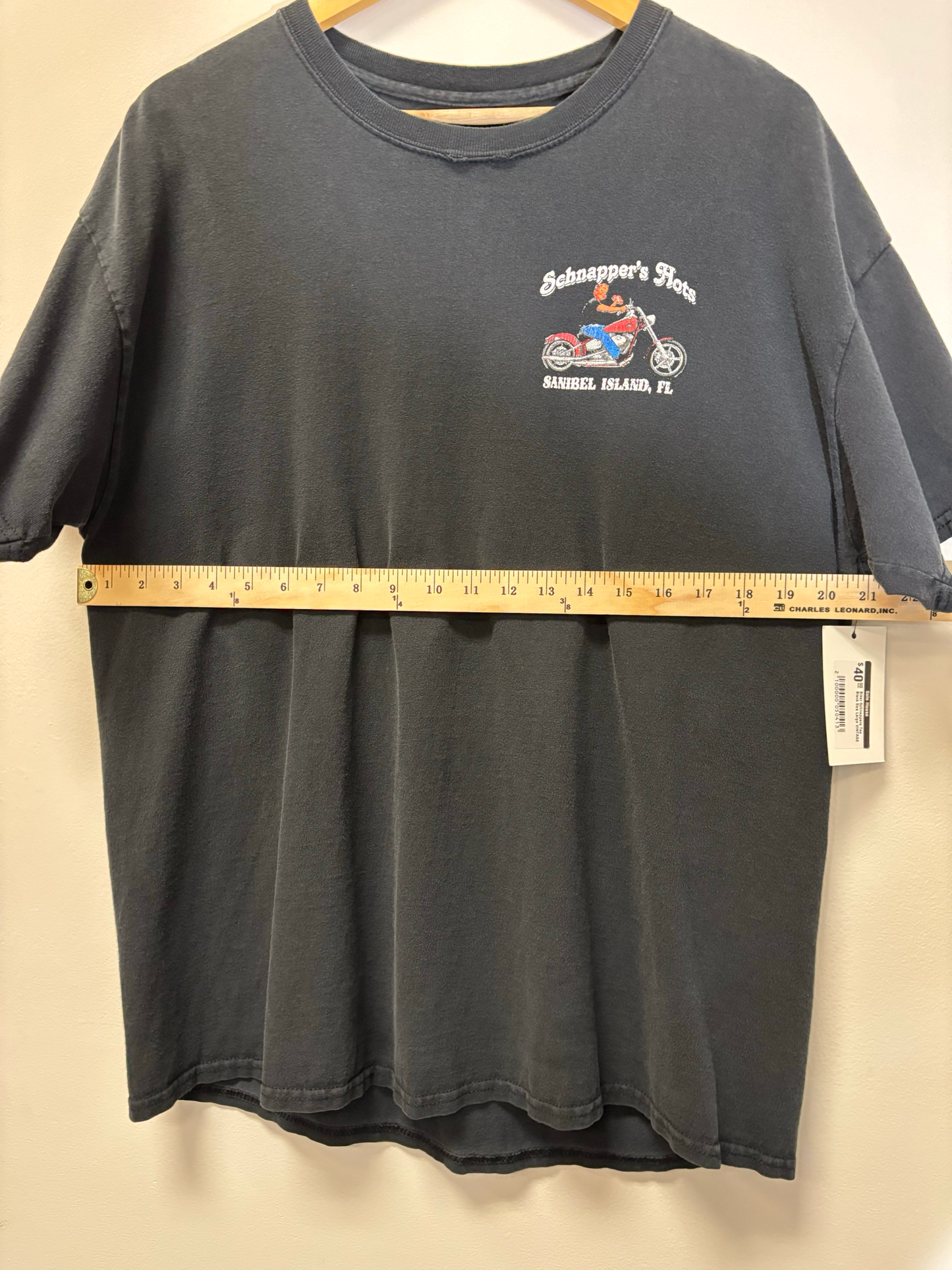 Biker Schnappers Tee Black Size Large Vintage