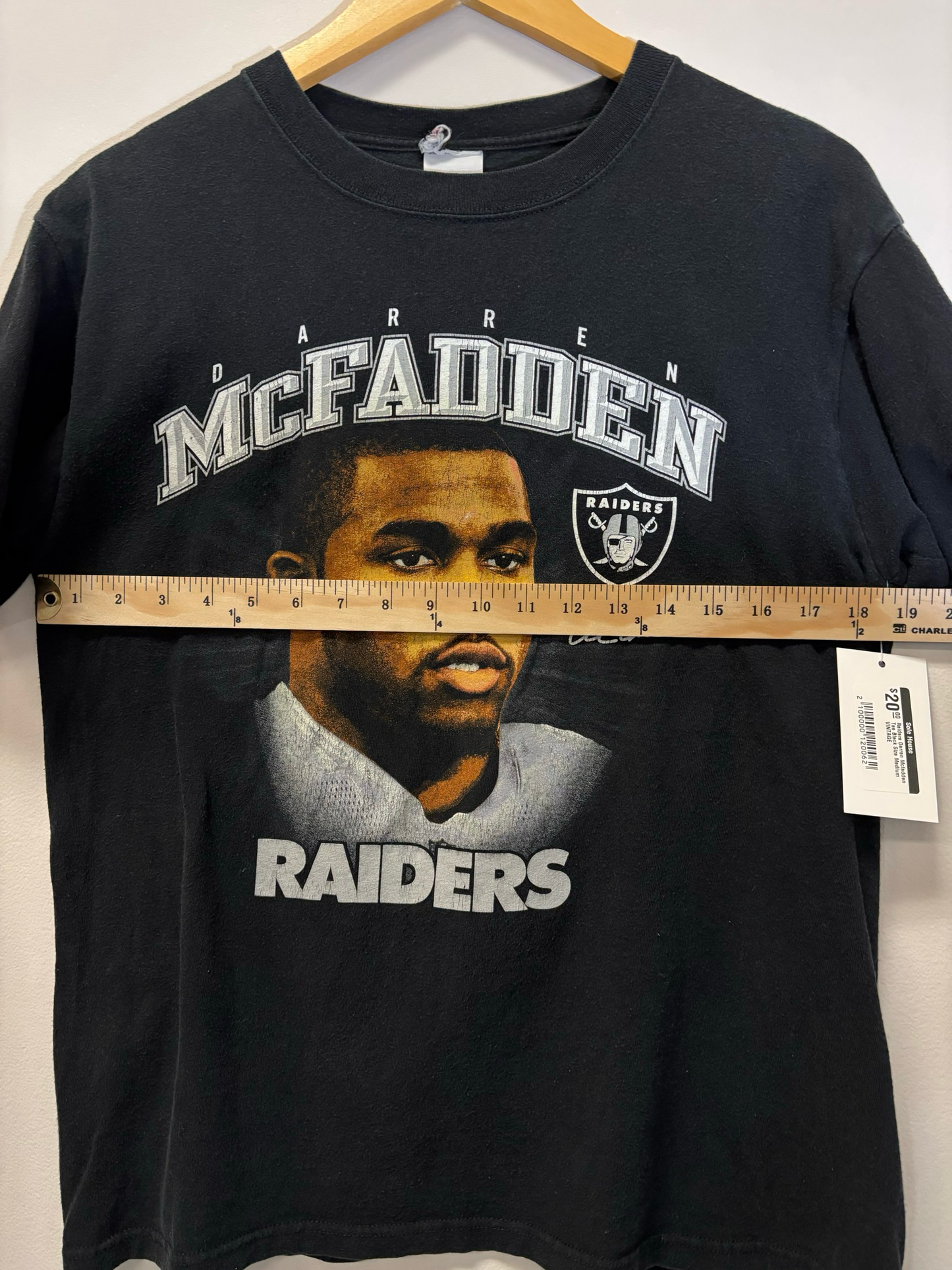 Raiders Darren Mcfadden Tee Black Size Medium Vintage