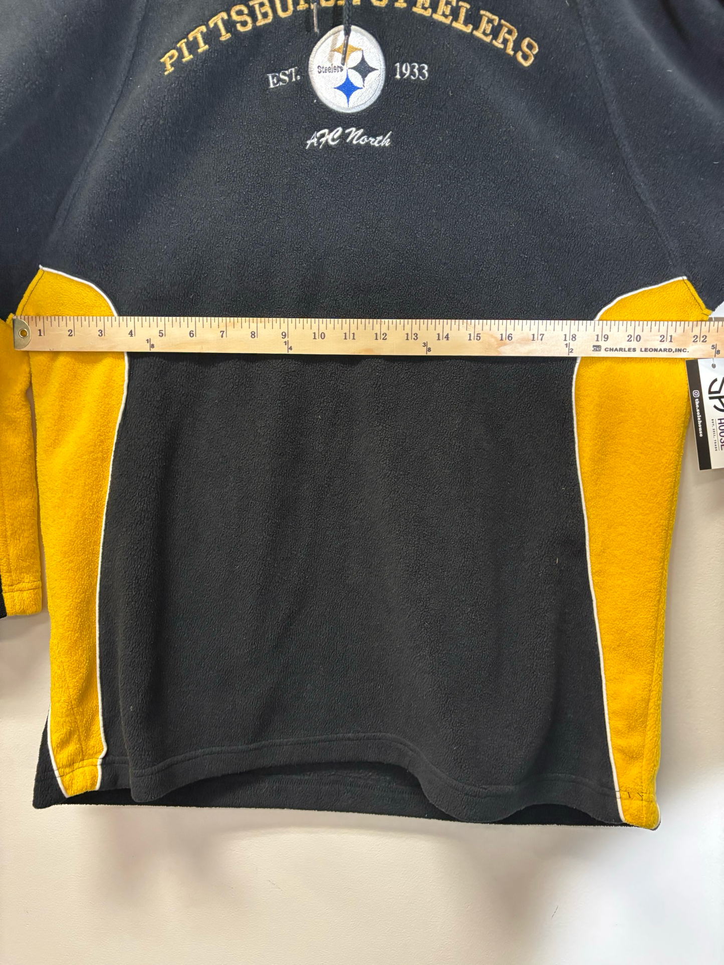 Steelers Fleece Hoodie Size Large Vintage