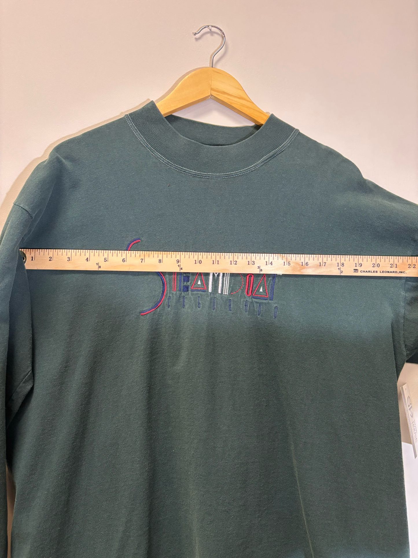 Steamboat Green Long Sleeve Tee Size XL Vintage