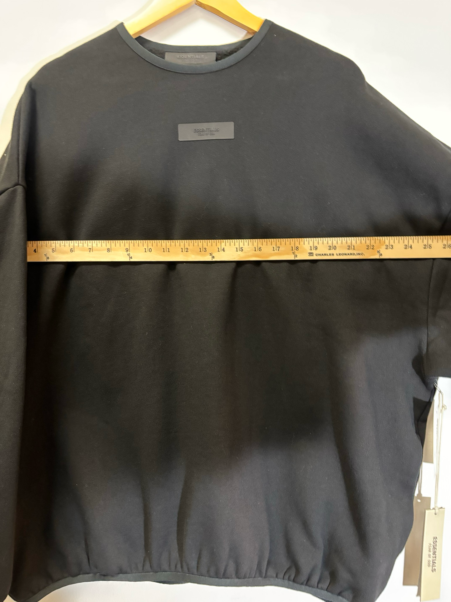 Fear Of God Essentials Black Crew Size Large Brand New