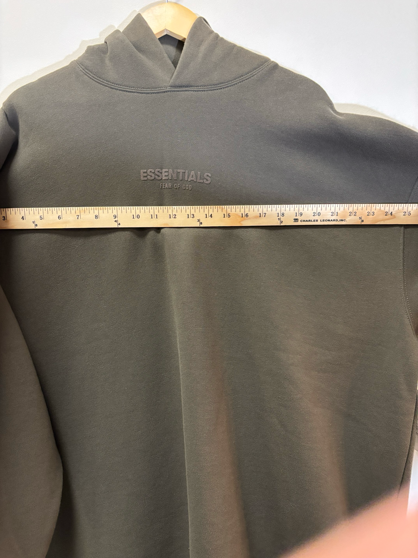 Fear Of God Essentials Hoodie Off Black Relaxed Size XL