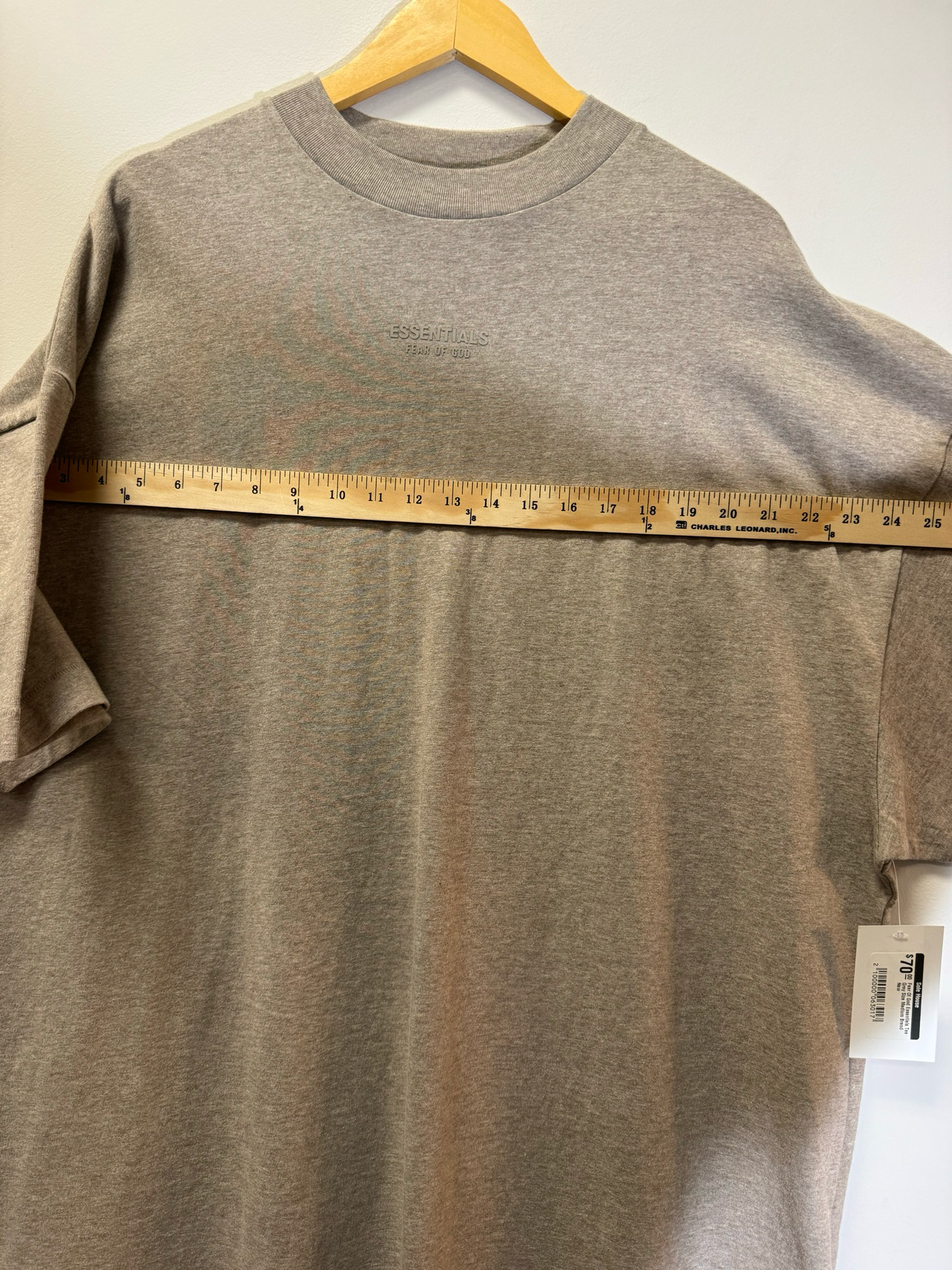 Fear Of God Essentials Tee Grey Size Medium Brand New