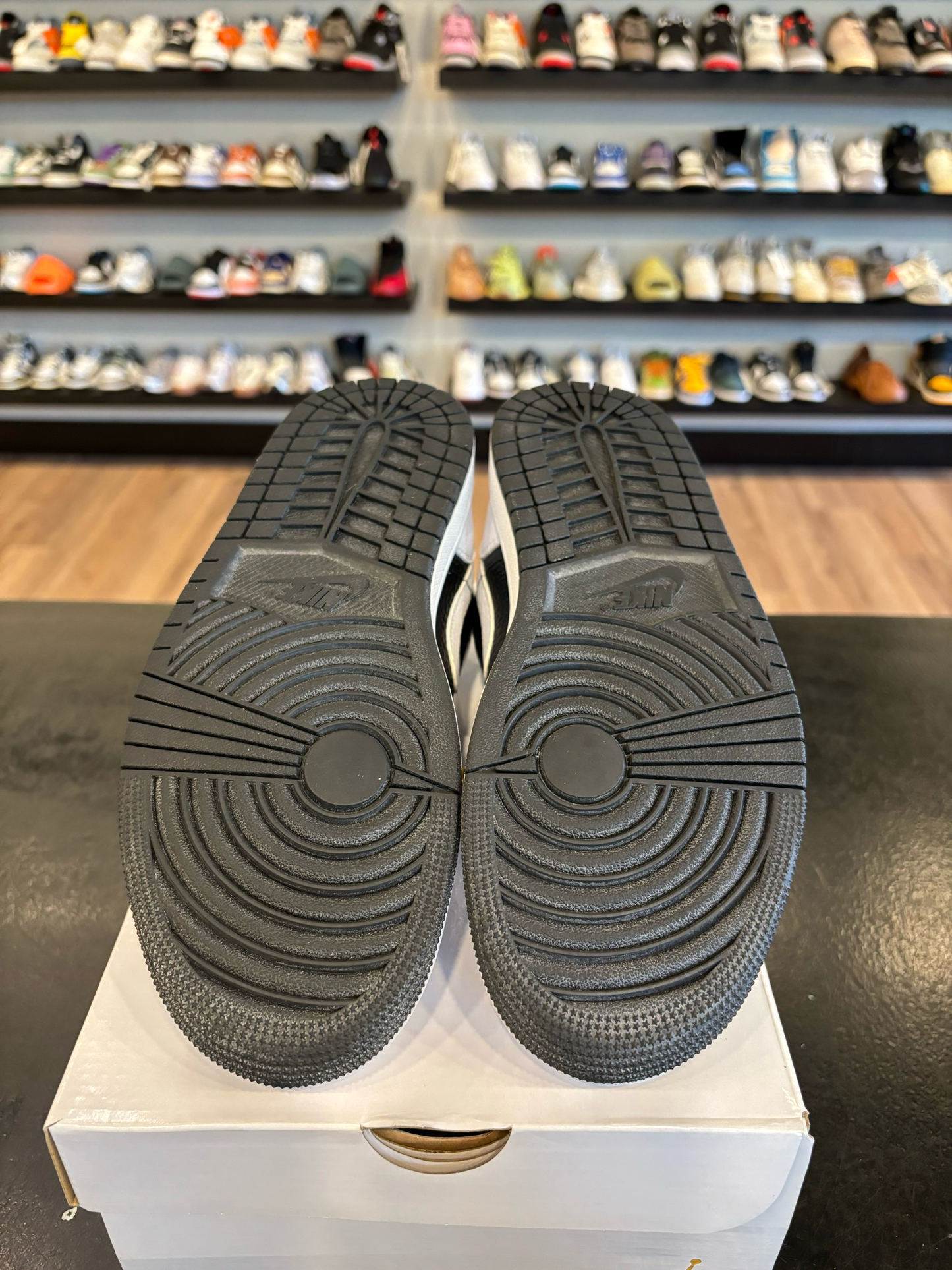 Jordan 1 Low Black White Split Size 8 (9.5W) Pre-Owned