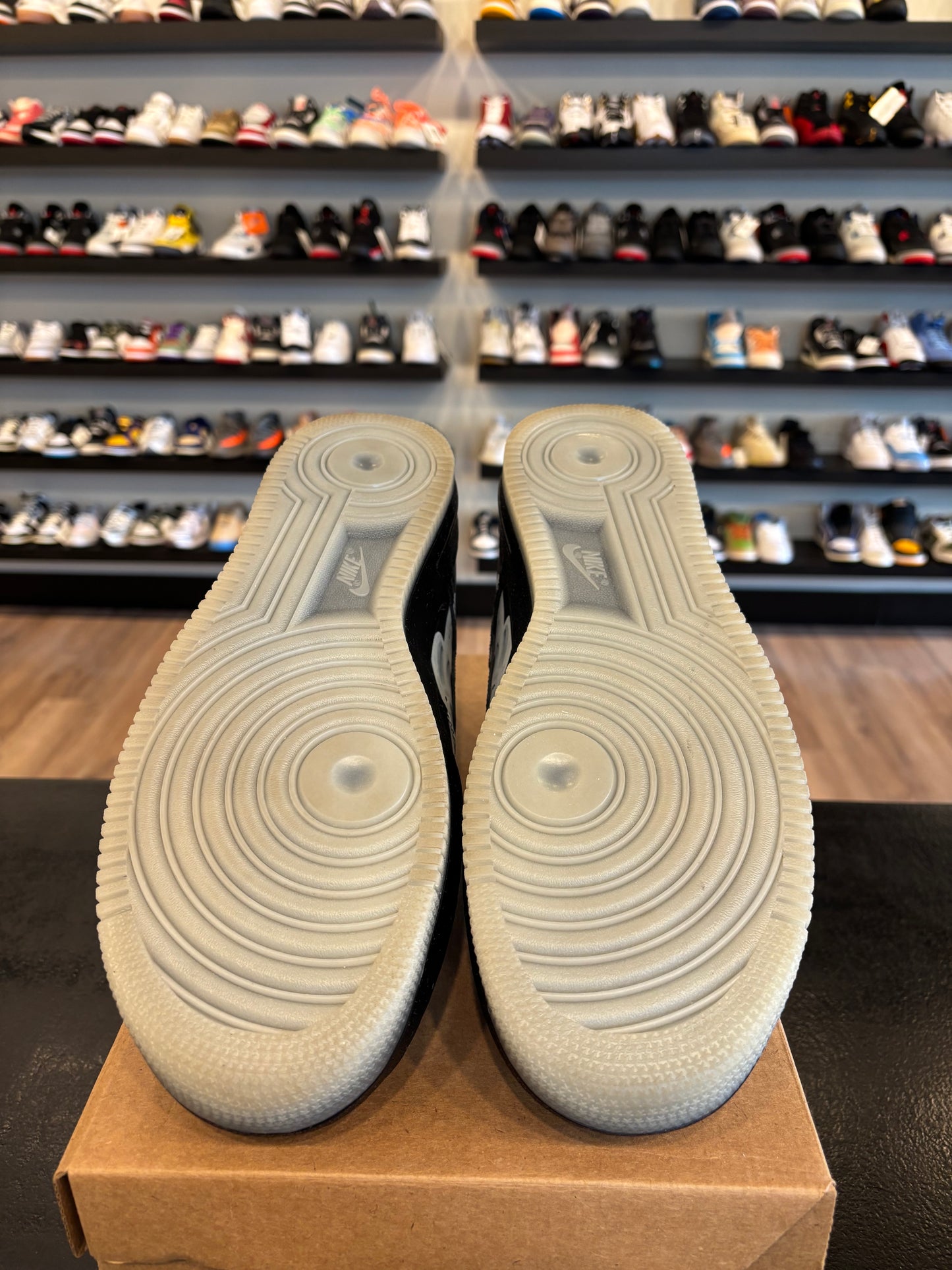 Nike Air Force 1 Low Skeleton Black Size 13 Pre-Owned (No Box)