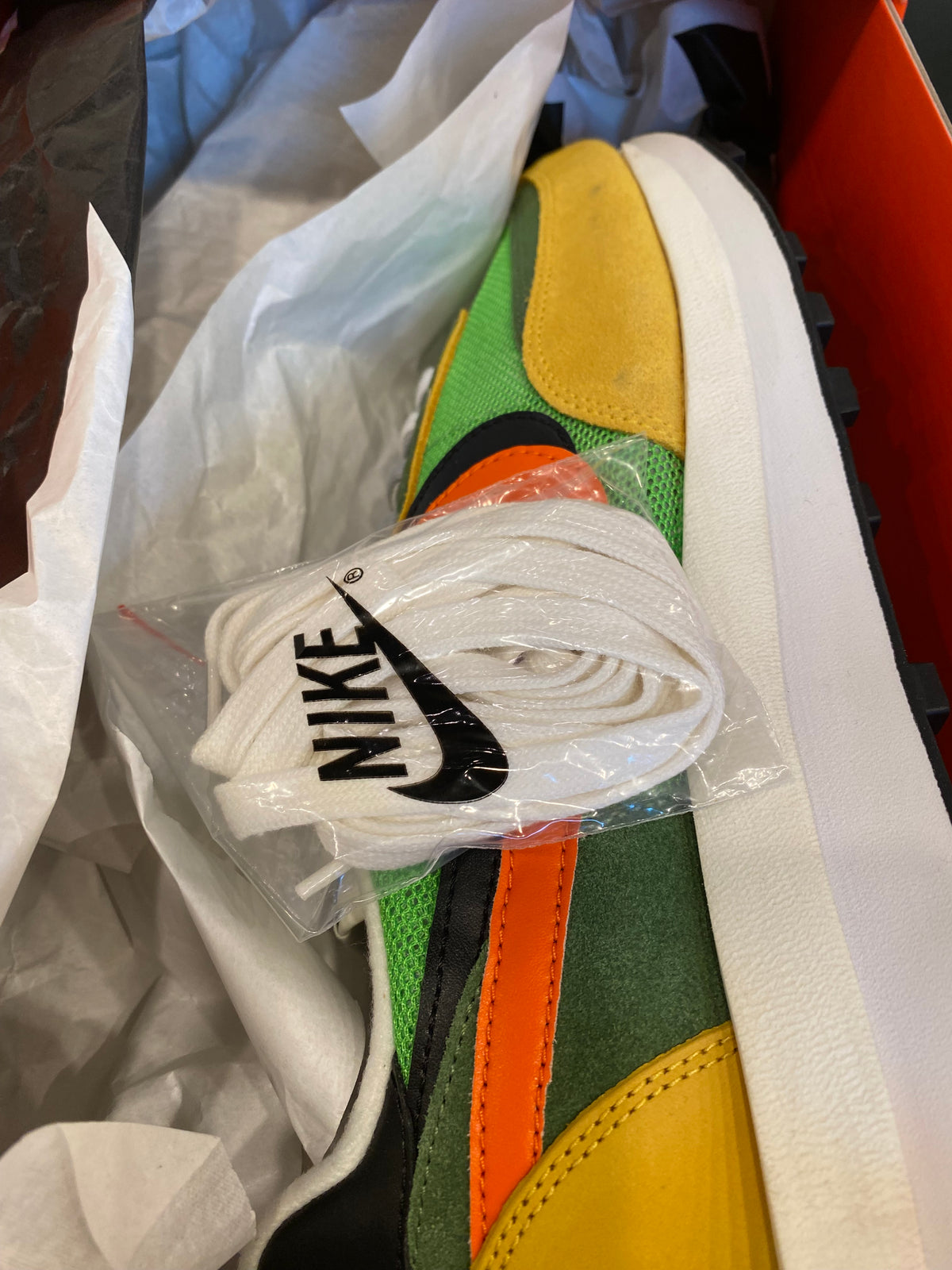 Nike Sacai Waffle LD Green Gusto Size 12 Brand New