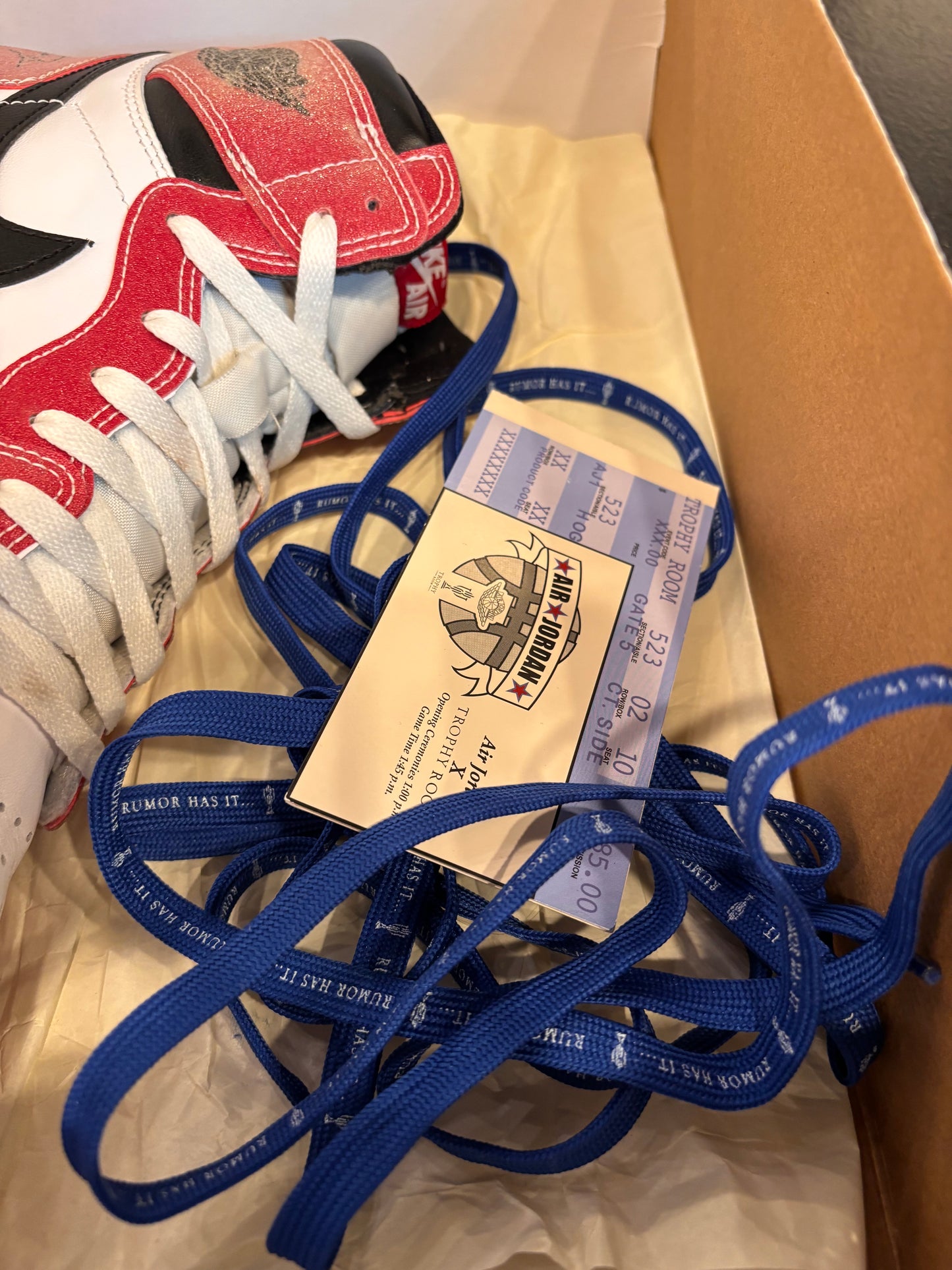 Jordan 1 Trophy Room F&F Size 12 Pre-Owned