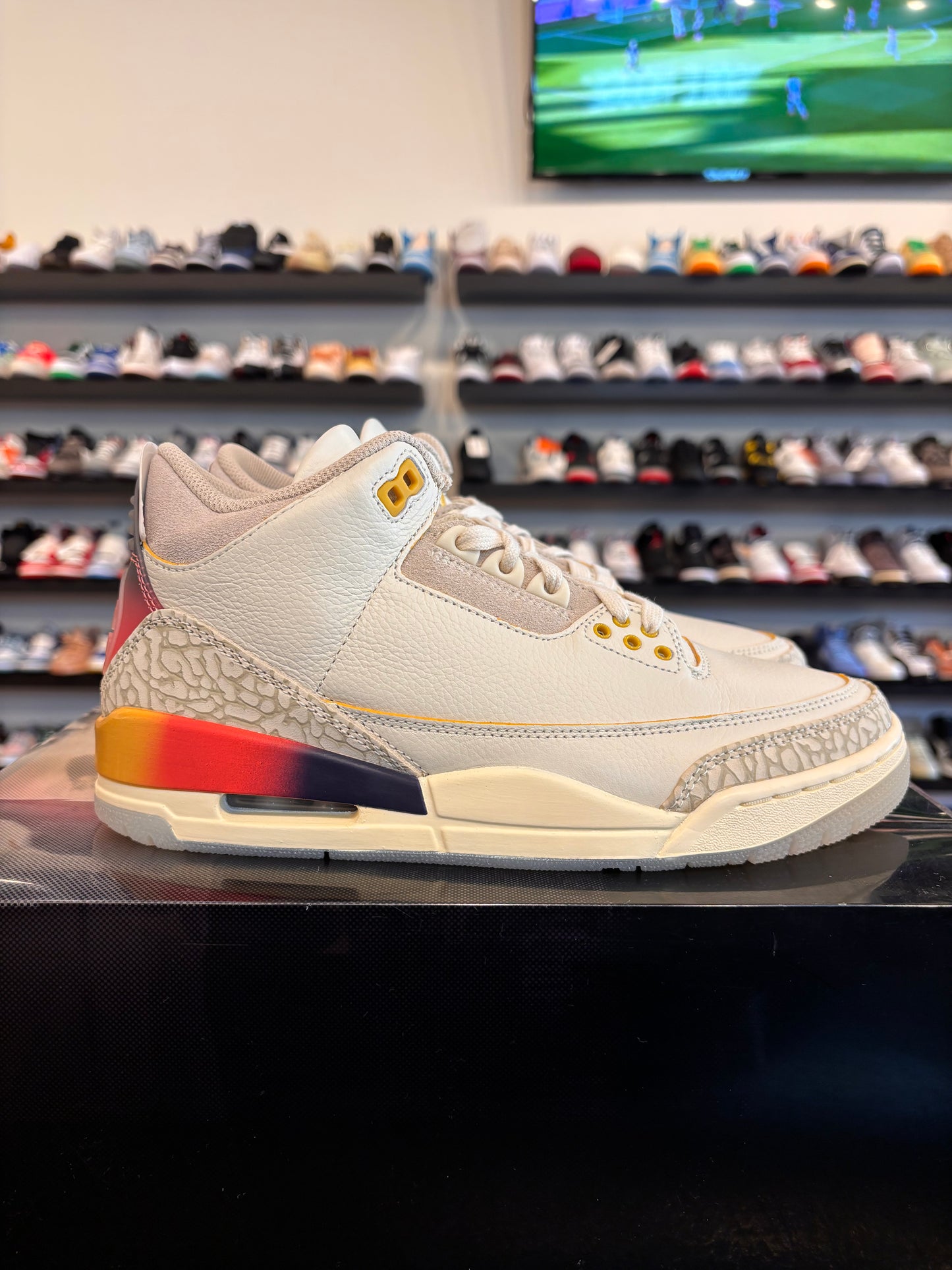 Jordan 3 J Balvin Sunset Size 7.5 Brand New