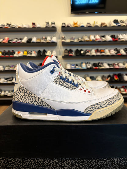 Jordan 3 True Blue 2016 Size 10.5 Pre-Owned