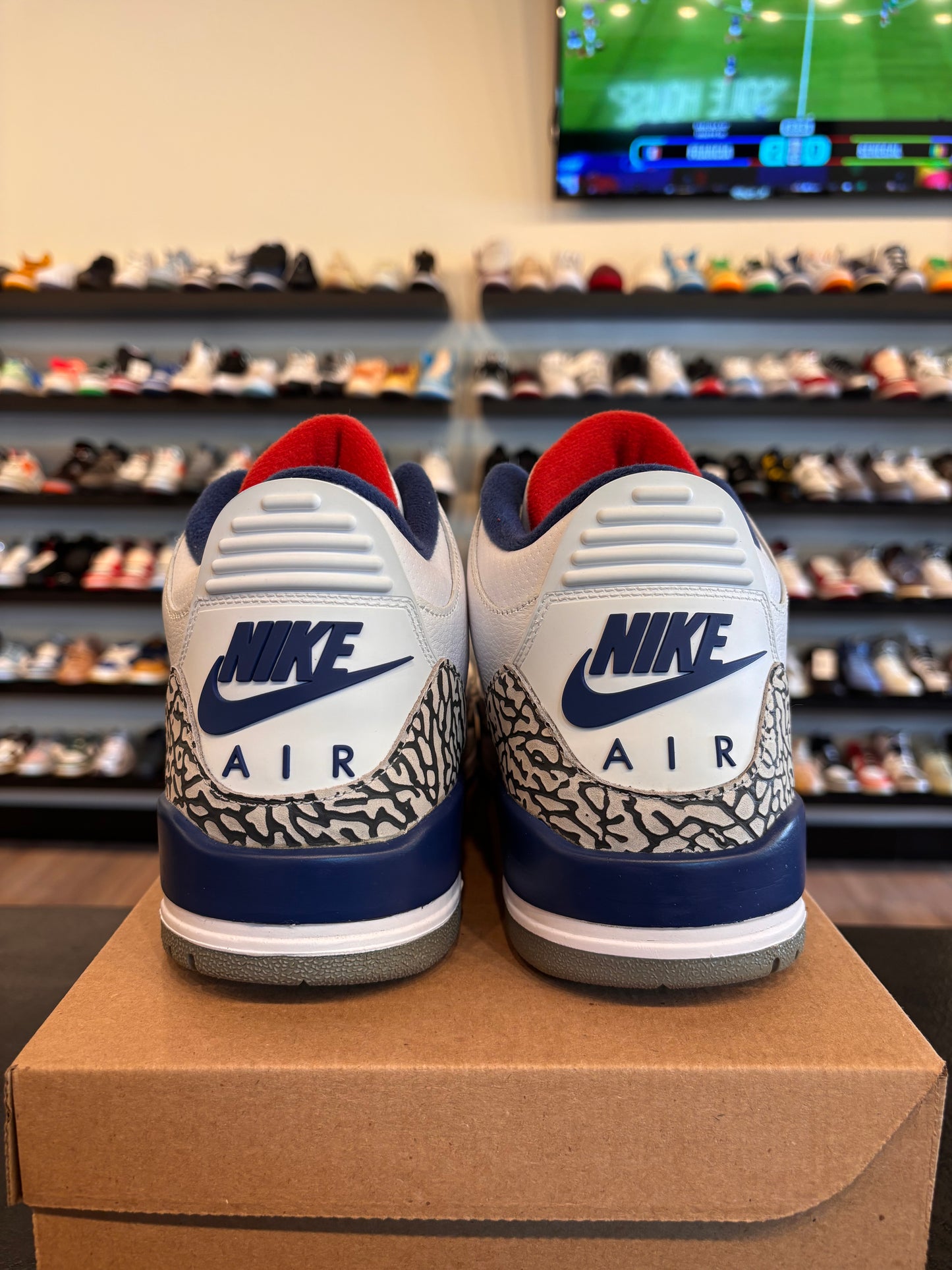 Jordan 3 True Blue 2016 Size 12 Pre-Owned (No Box)
