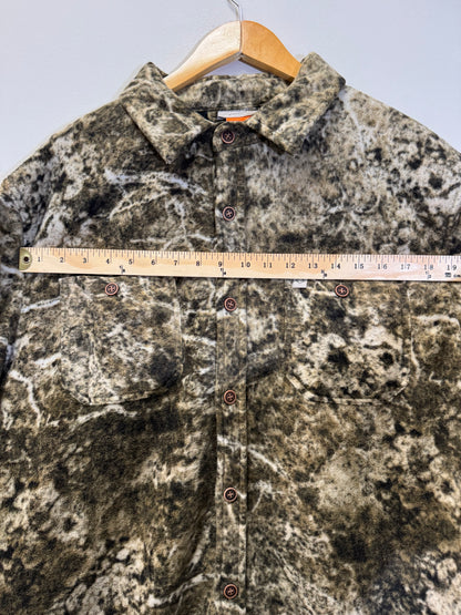 Camo Sherpa Button Down Size XL Vintage