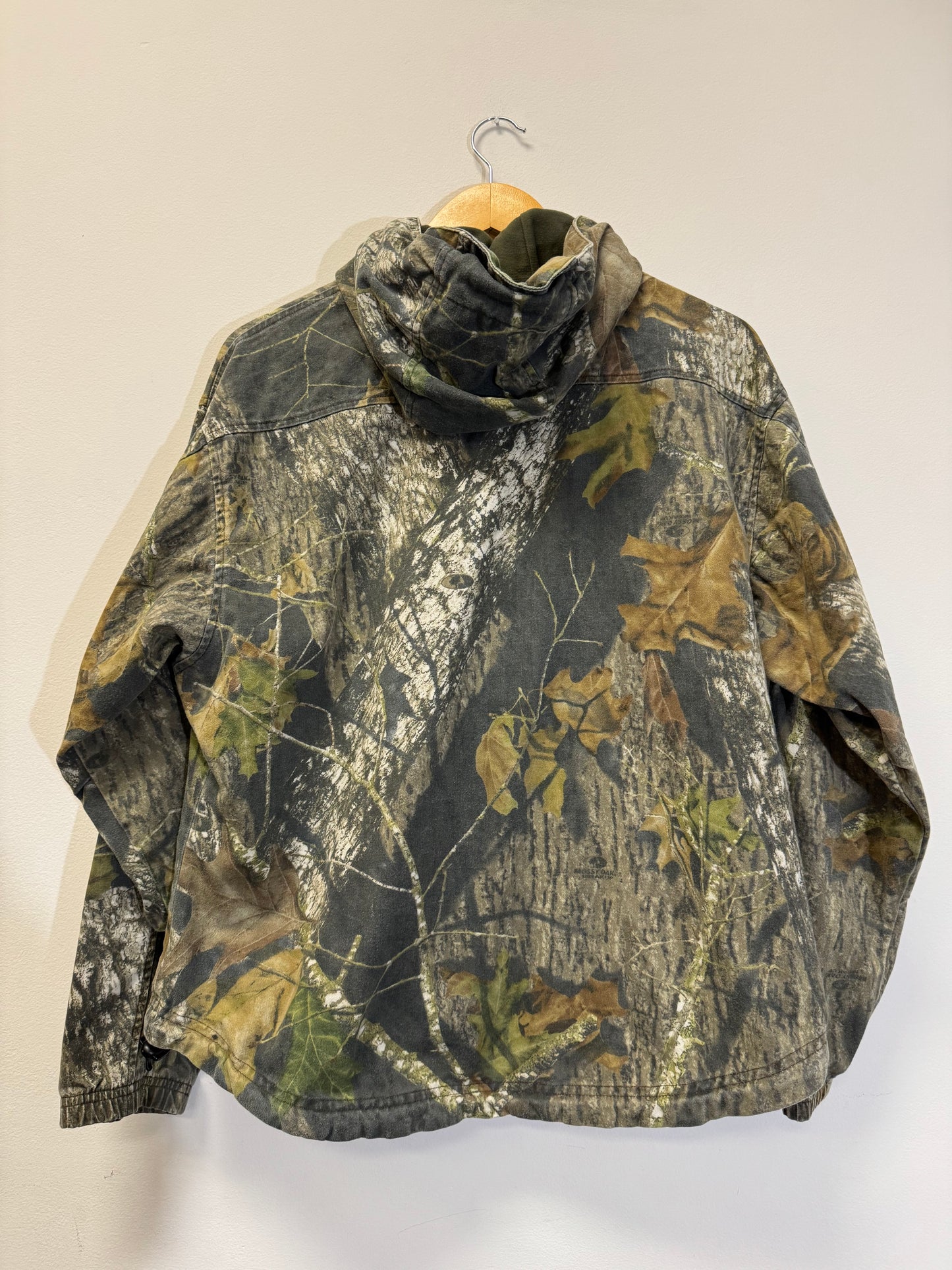 Mossy Oak Camo Zip Up Pink Size Medium Vintage