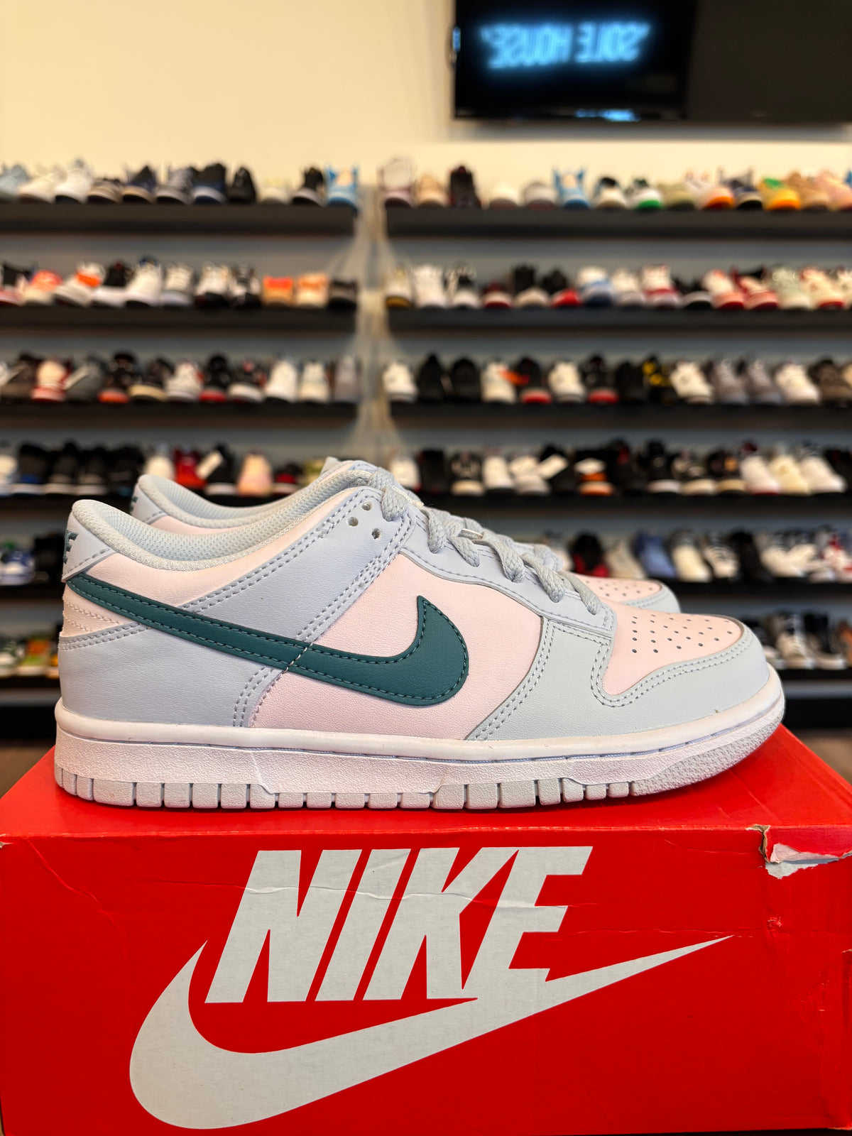 Nike Dunk Low Mineral Teal Size 5Y (6.5W) Brand New