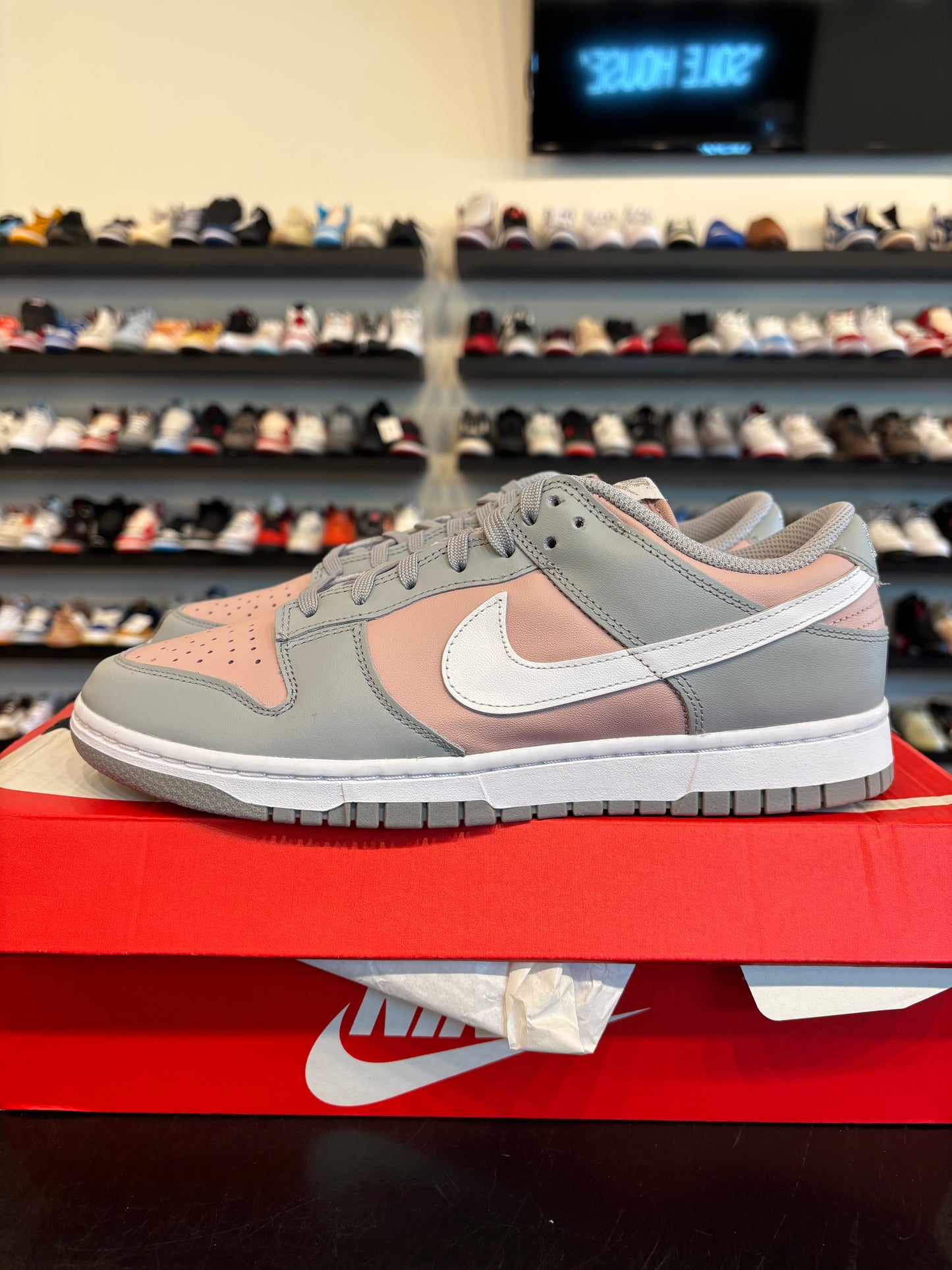Nike Dunk Low Pink Oxford Size 8.5 (10W) Brand New