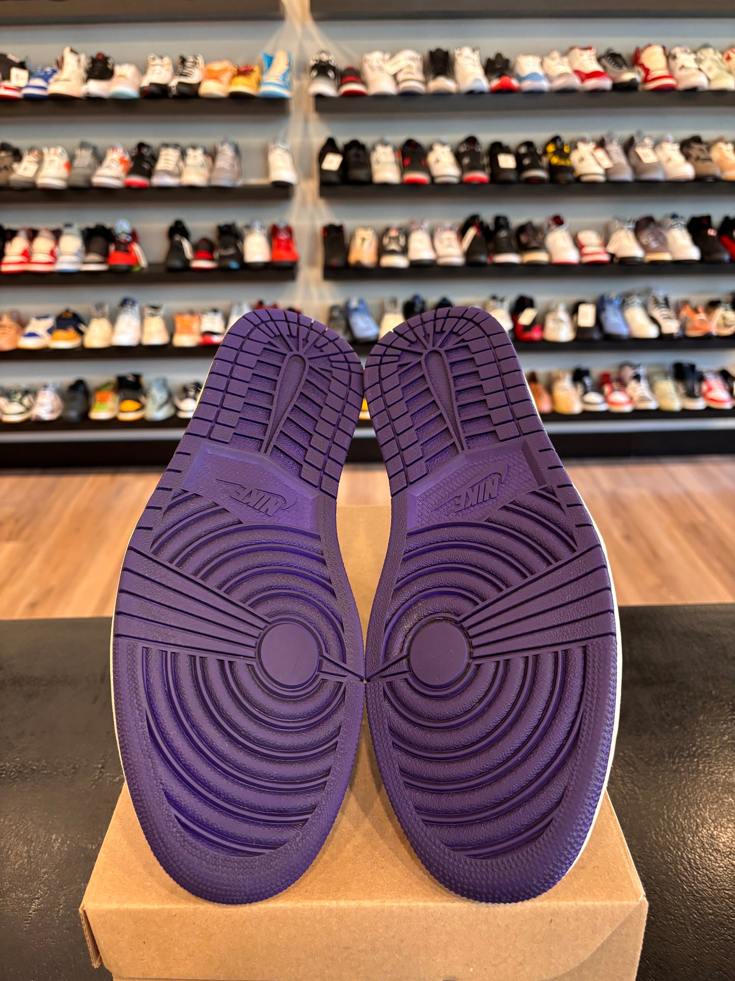 Jordan 1 Court Purple 1.0 Size 12 Pre-Owned (No Box)