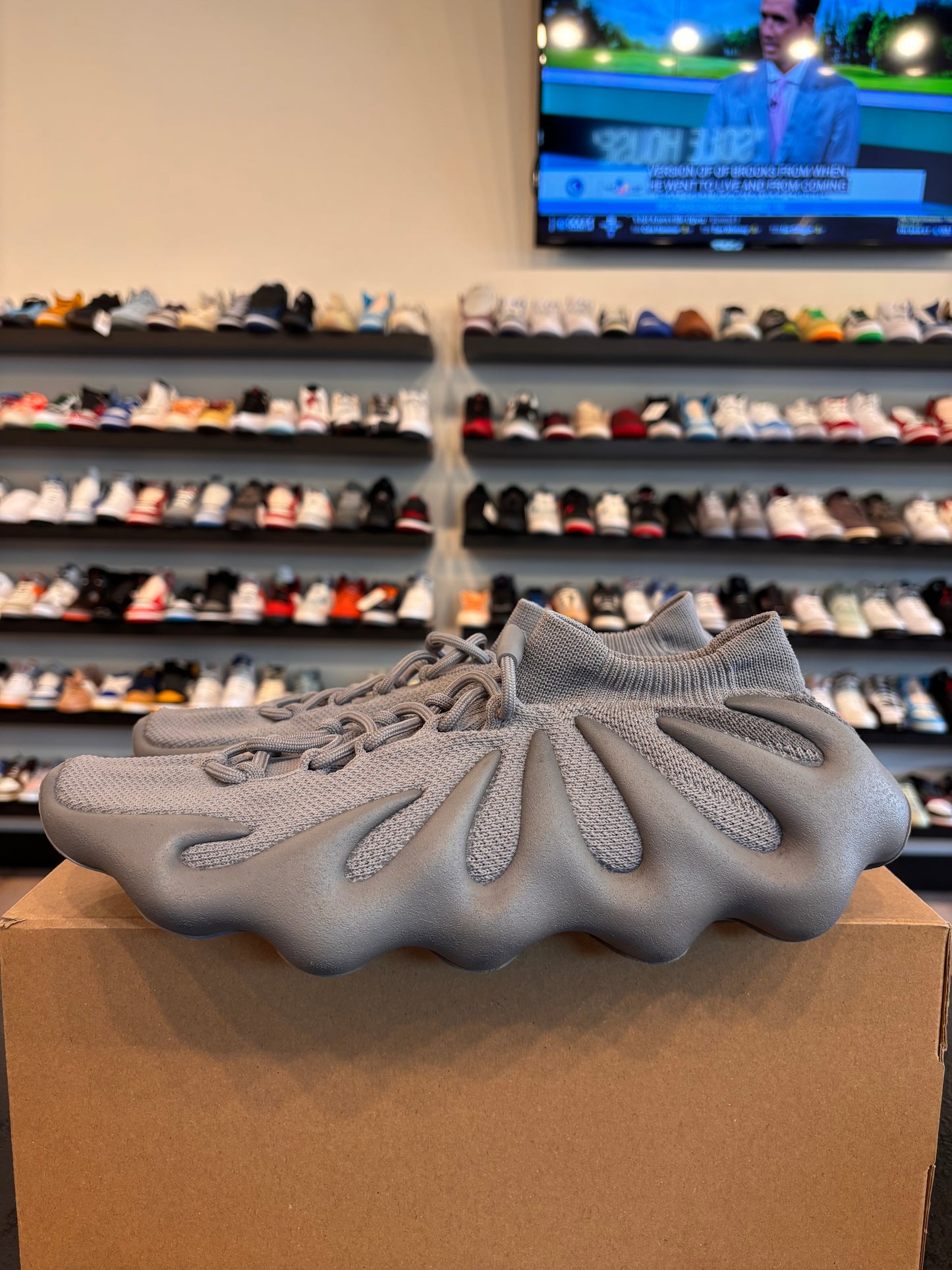Yeezy 450 Stone Grey Size 13 Pre-Owned