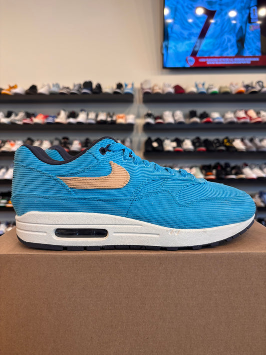 Nike Air Max 1 Blue Cord Size 11 Pre-Owned (No Box)