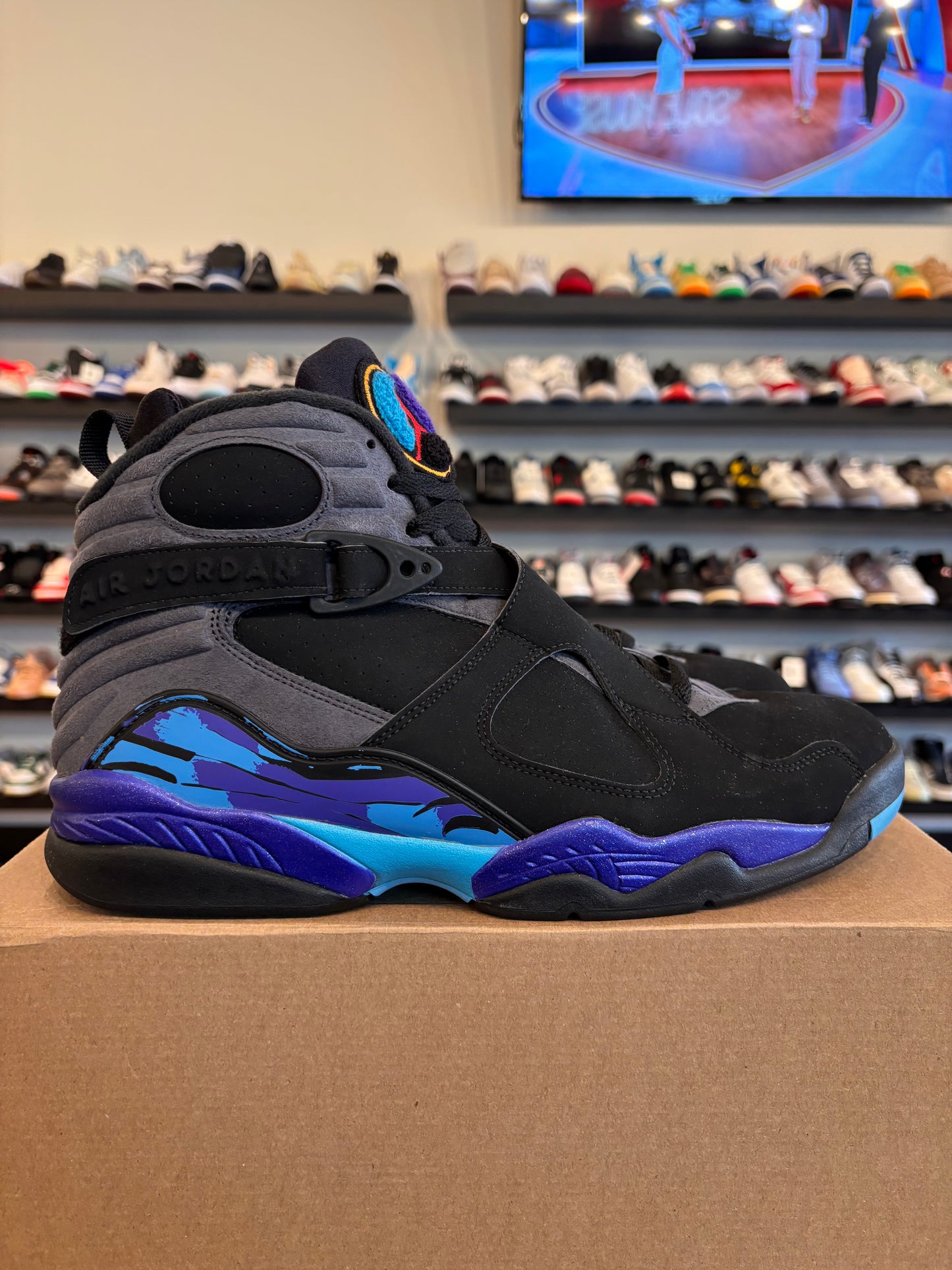 Jordan 8 Aqua 2015 Size 12 Pre-Owned (No Box)