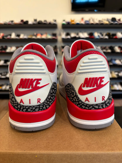 Jordan 3 Fire Red 2022 Size 10 Pre-Owned (No Box)