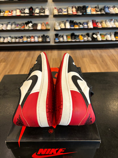 Jordan 1 Low Black Toe Size 10.5 Pre-Owned