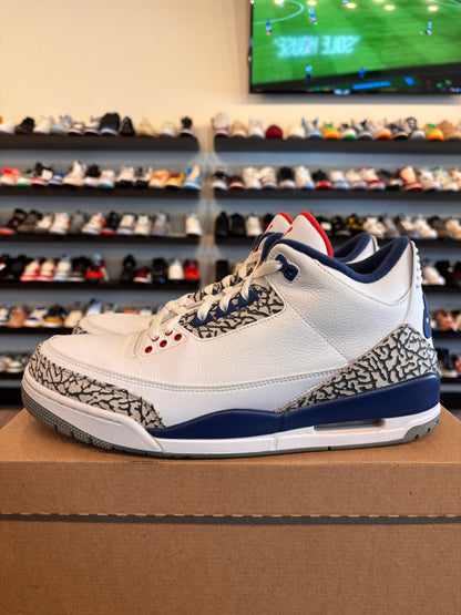 Jordan 3 True Blue 2016 Size 12 Pre-Owned (No Box)