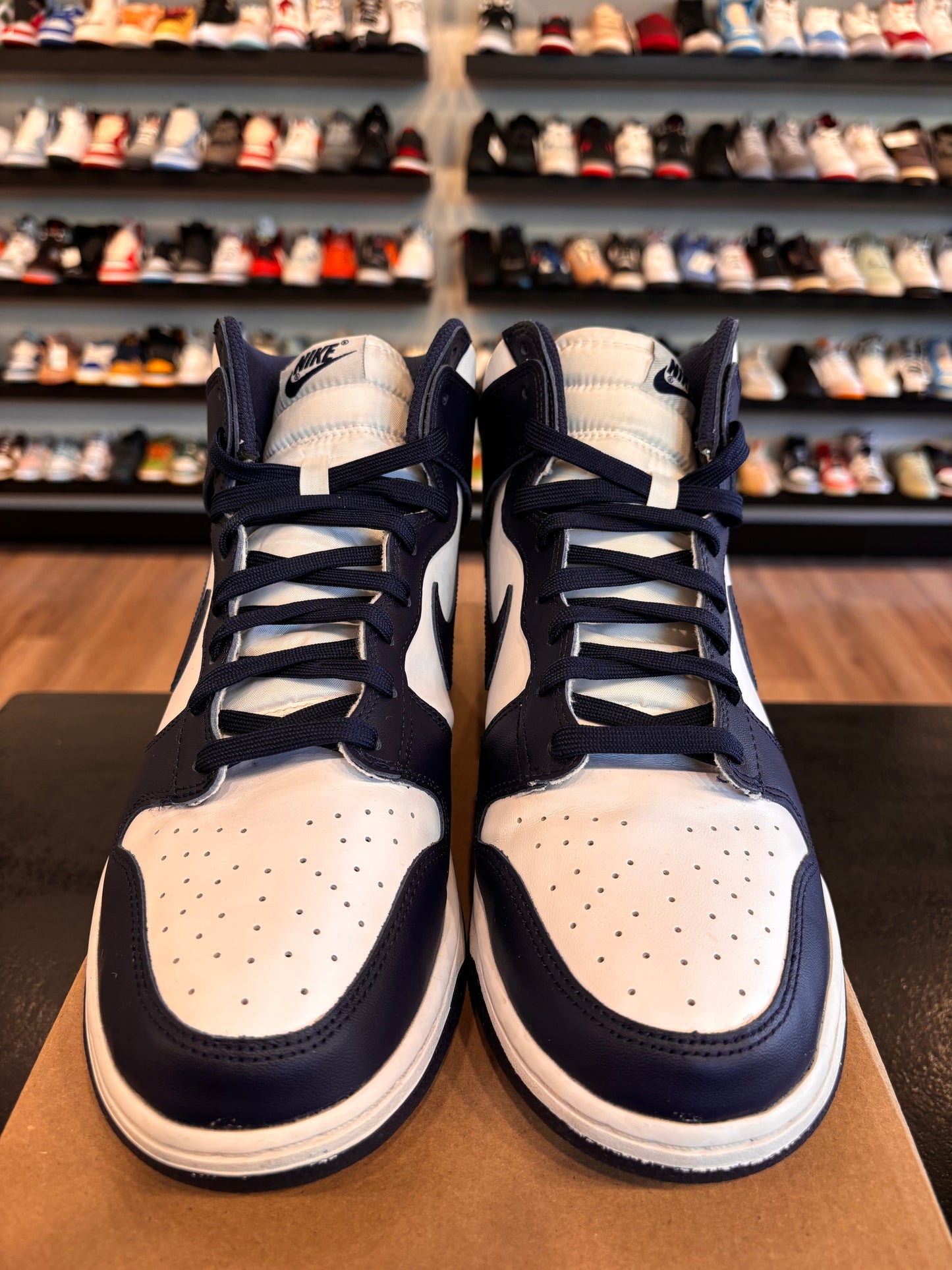Nike Dunk High Midnight Navy Size 12 Pre-Owned (No Box)