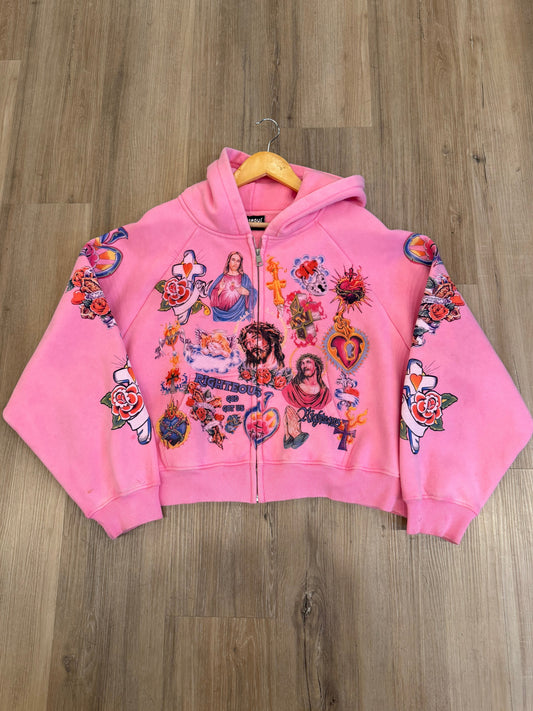 Righteous Hoodie Pink Size Small Pre-Owned