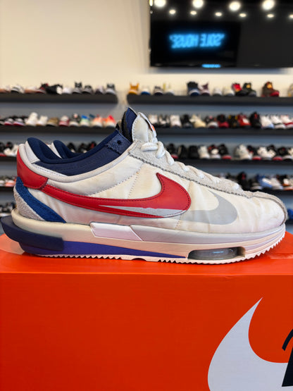 Nike Zoom Cortez Sacai White Red Size 12.5 Pre-Owned