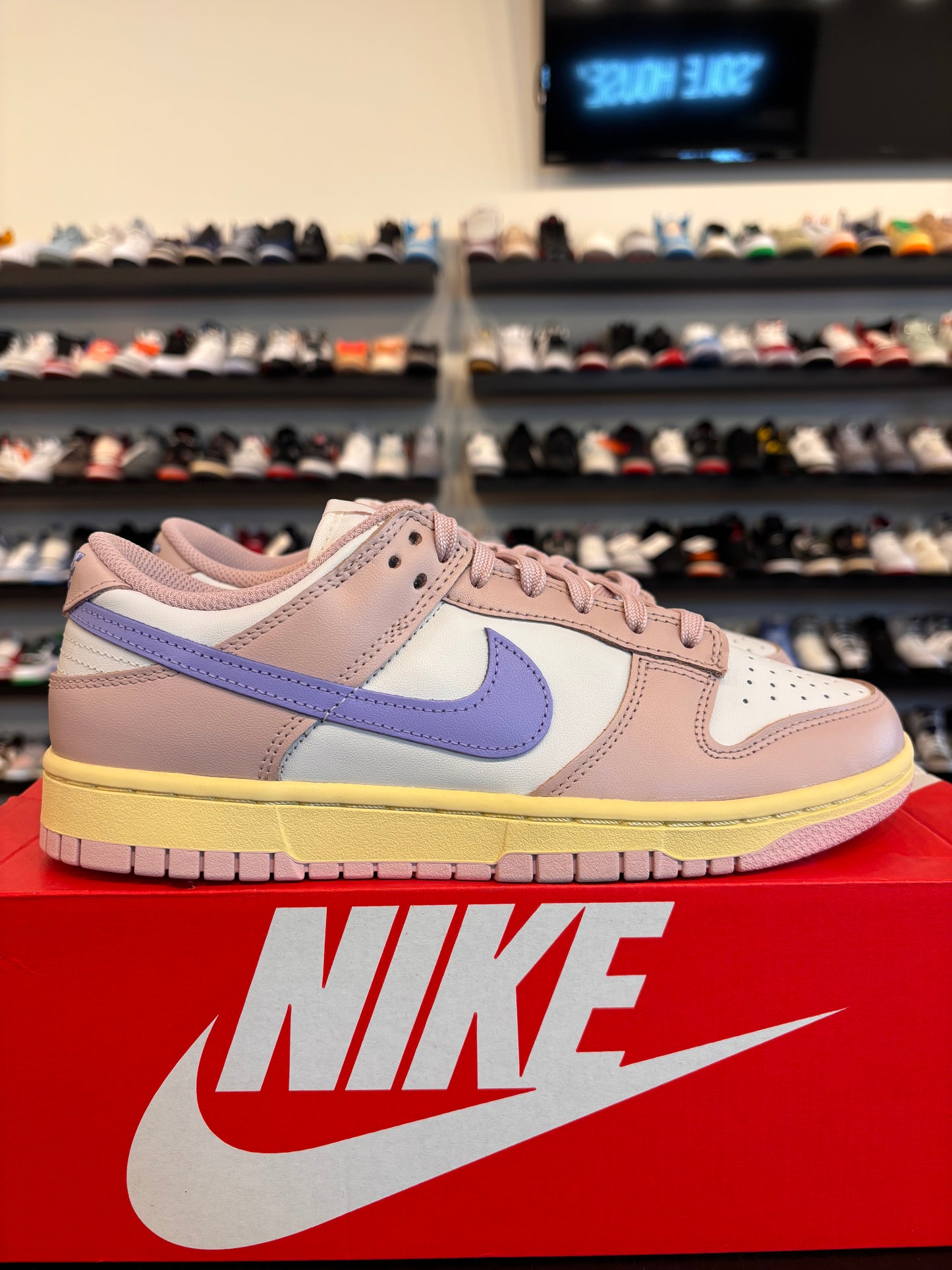 Nike Dunk Low Pink Oxford Size 7Y (8.5W) Brand New