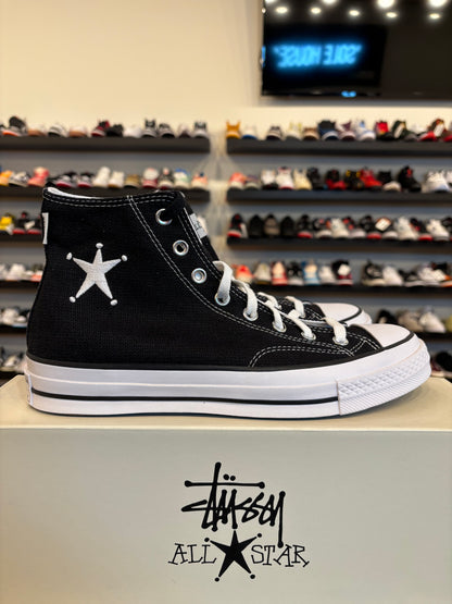 Converse Stussy Black Chuck Taylor All Star Size 9 Brand New