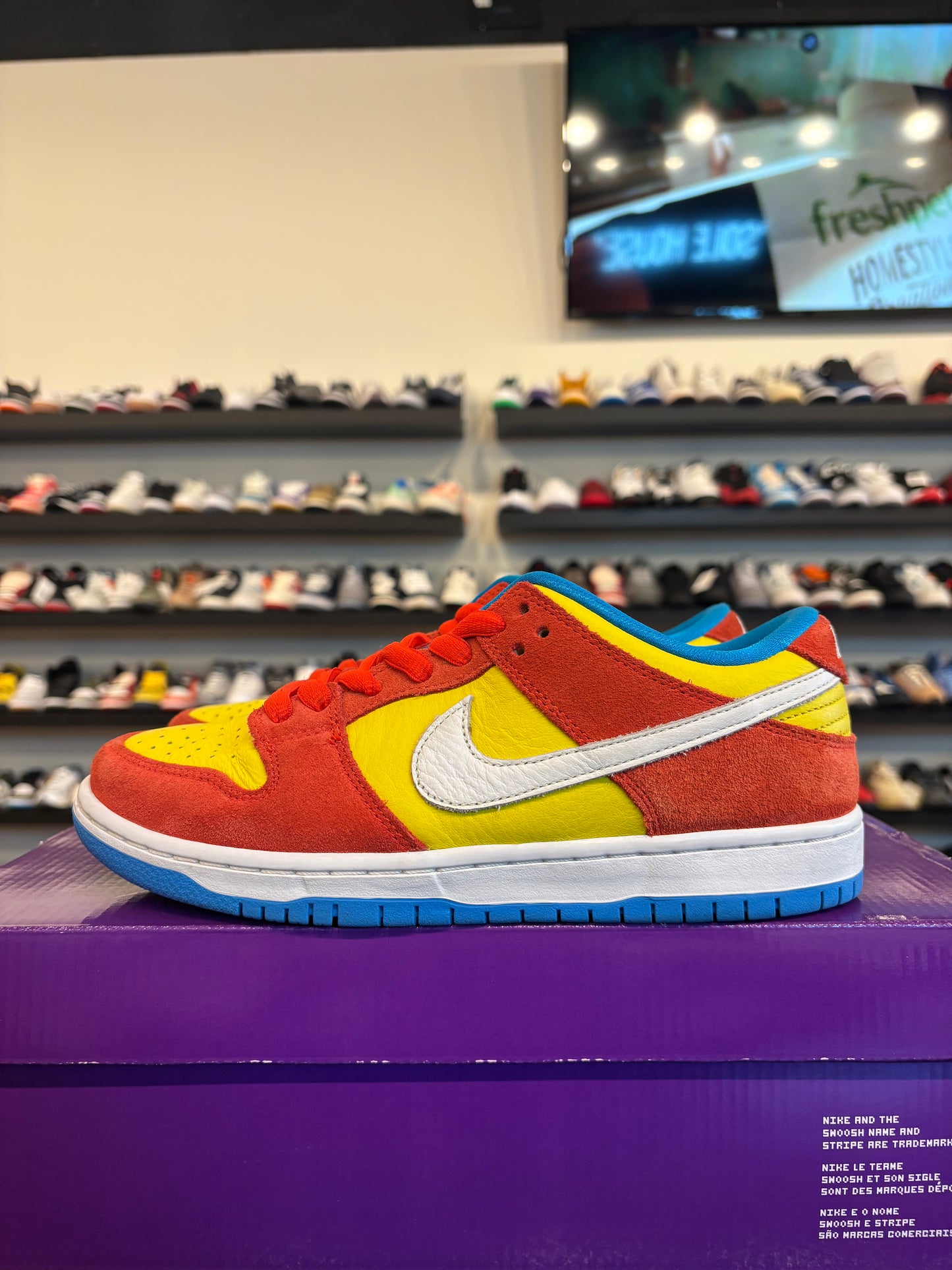 Nike SB Dunk Low Bart Simpson Size 7.5 Pre-Owned