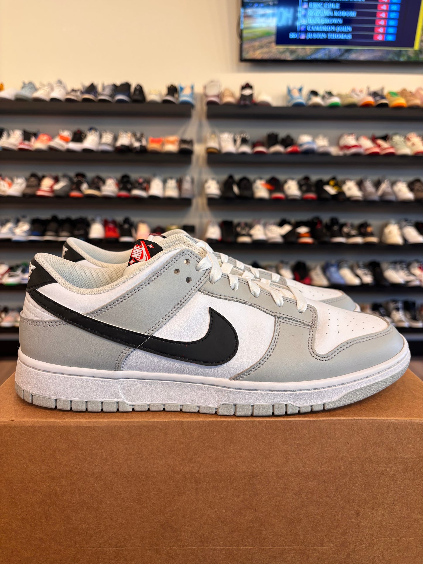 Nike Dunk Low Lottery Grey Size 12 Pre-Owned (No Box)