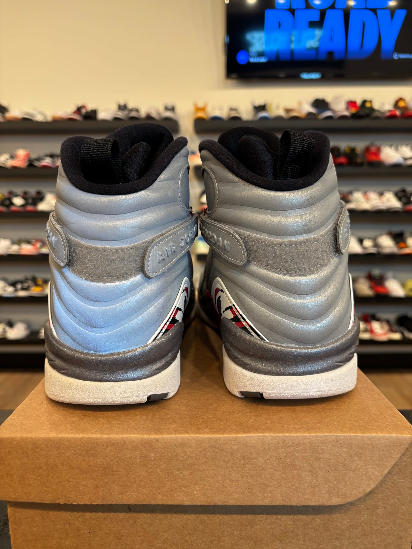 Jordan 8 Reflection Of Champions Size 11.5 Pre-Owned (No Box)