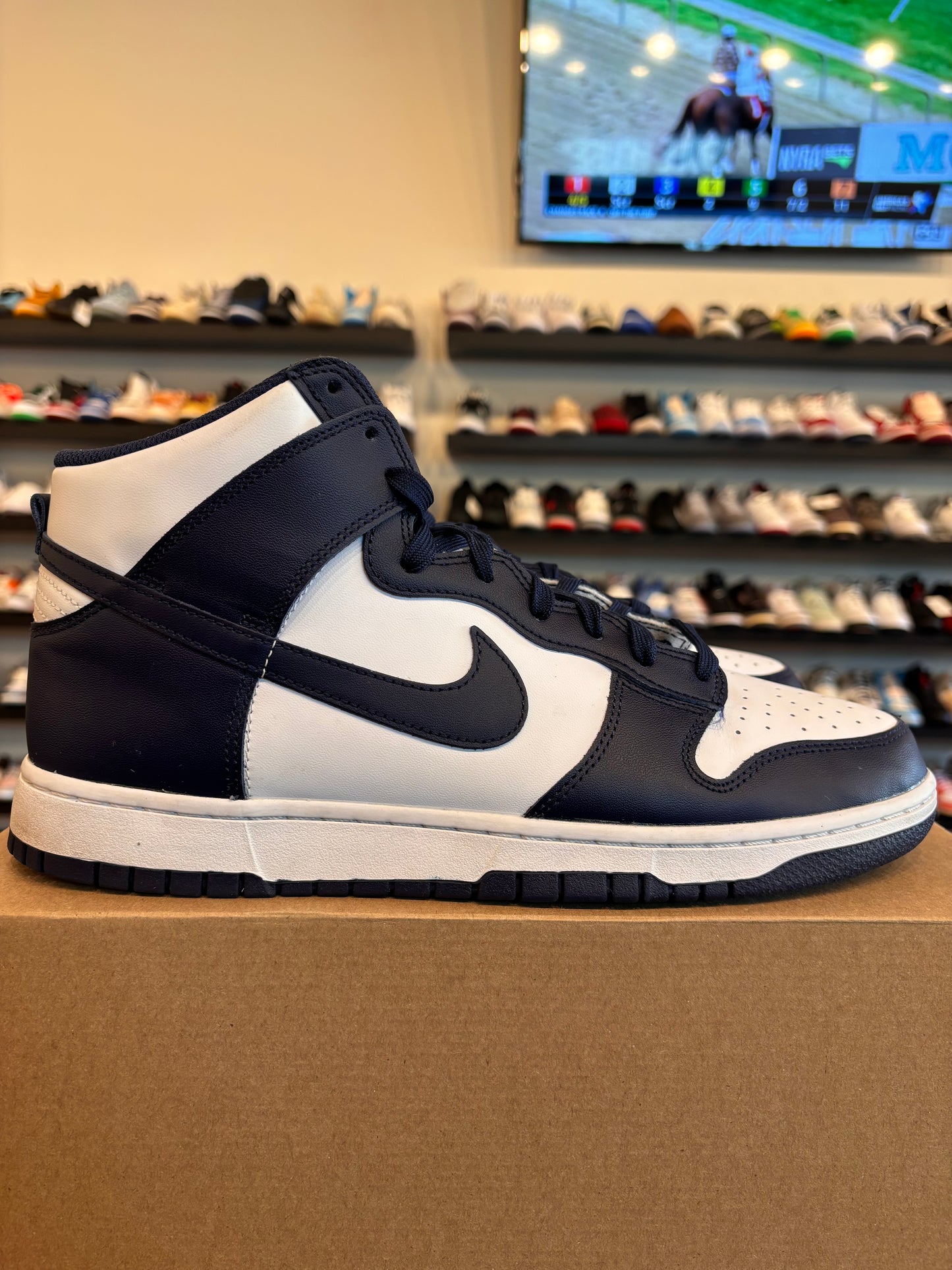 Nike Dunk High Midnight Navy Size 12 Pre-Owned (No Box)