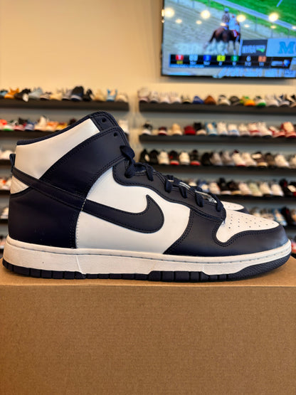 Nike Dunk High Midnight Navy Size 12 Pre-Owned (No Box)