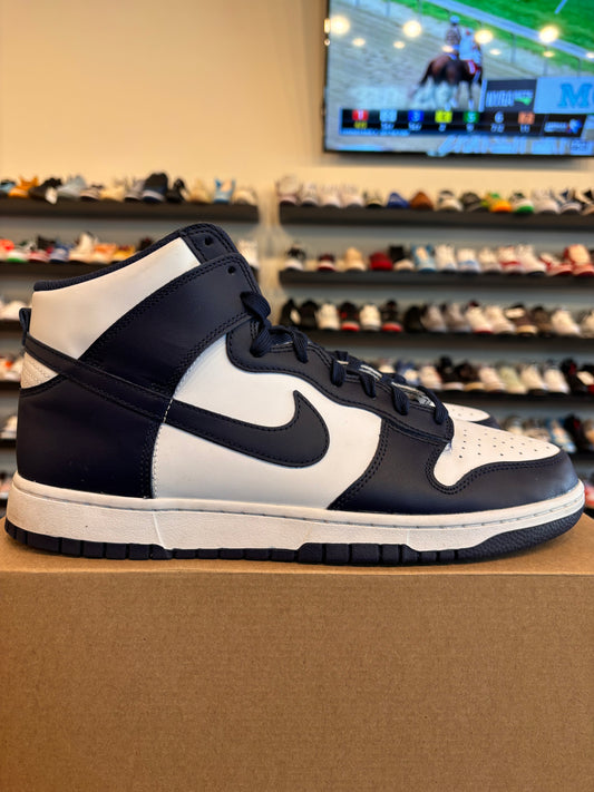 Nike Dunk High Midnight Navy Size 12 Pre-Owned (No Box)