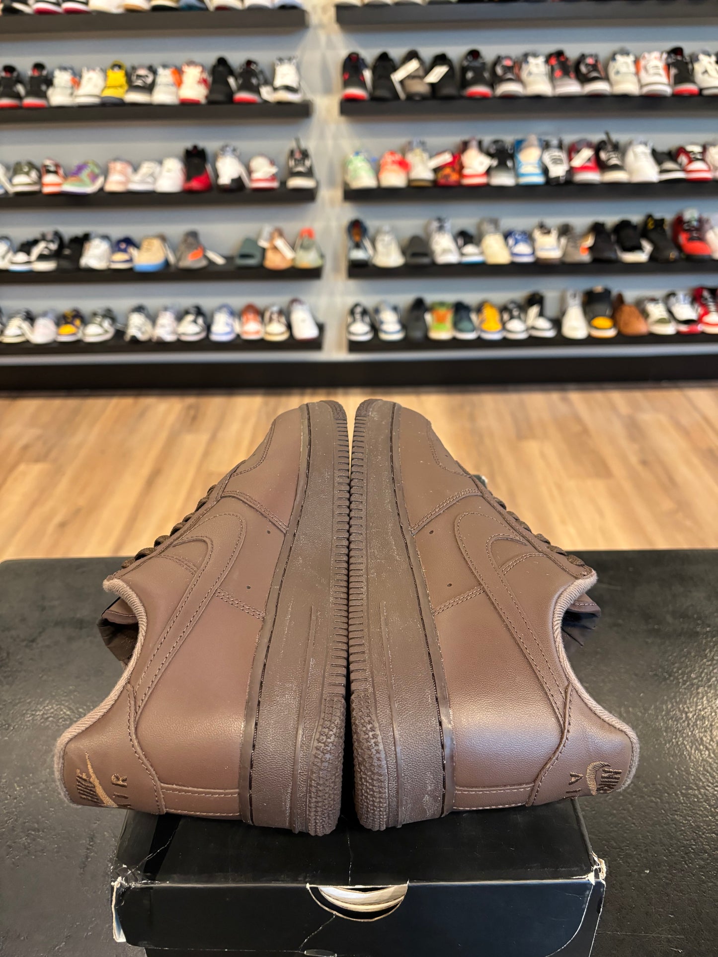 Nike Air Force 1 Low Supreme Brown Size 8.5 Pre-Owned