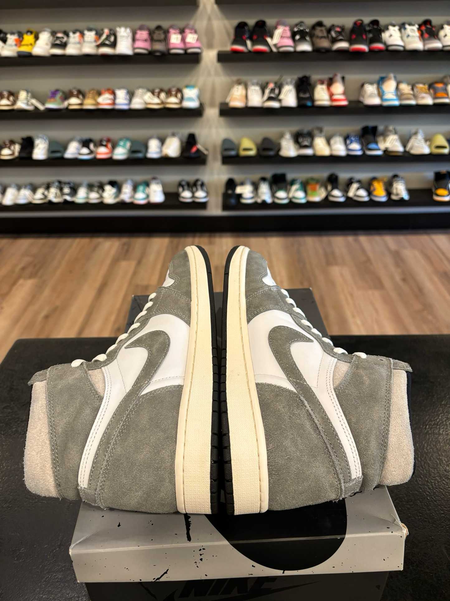 Jordan 1 Washed Black Size 9 Pre-Owned