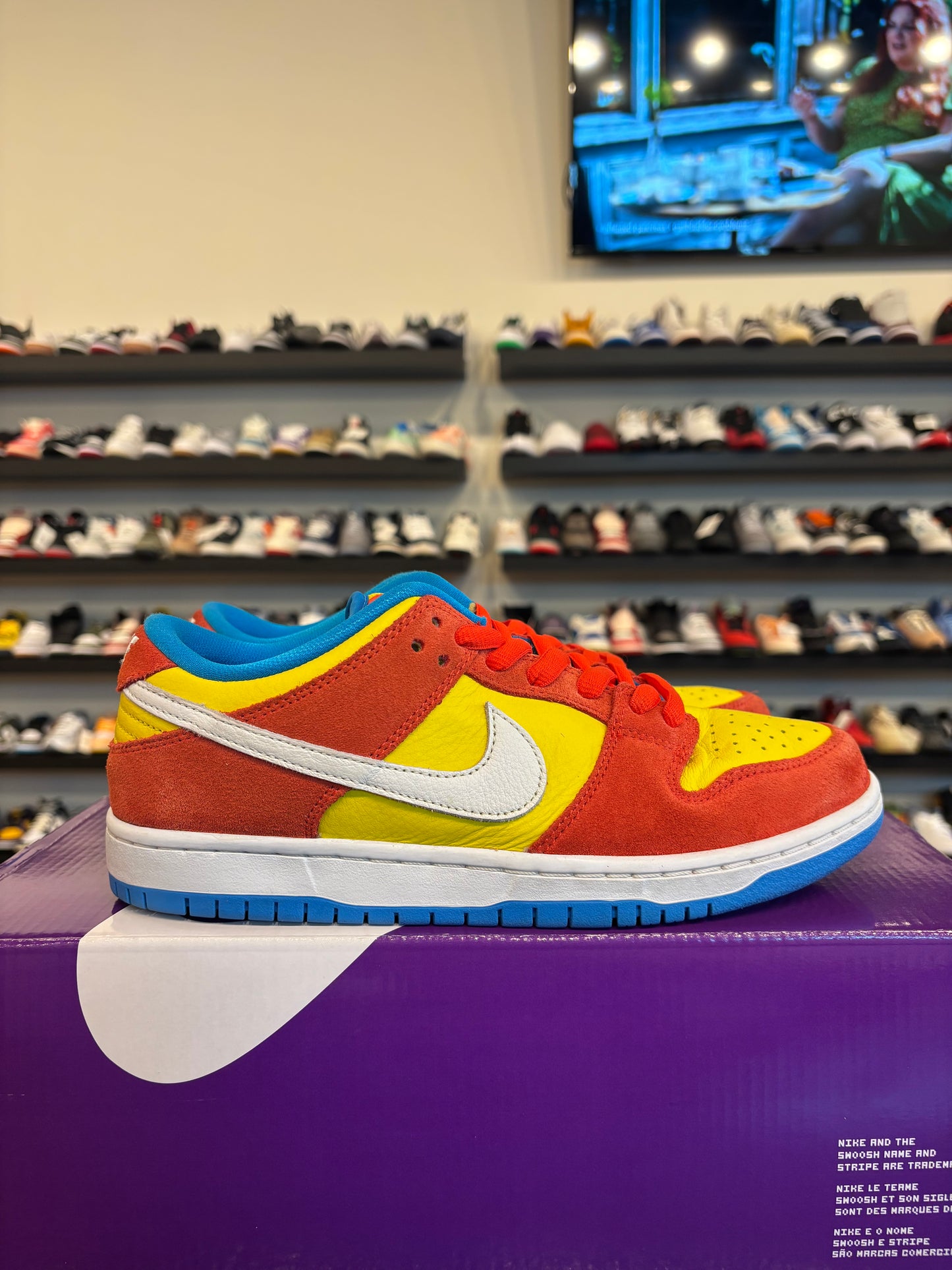 Nike SB Dunk Low Bart Simpson Size 7.5 Pre-Owned