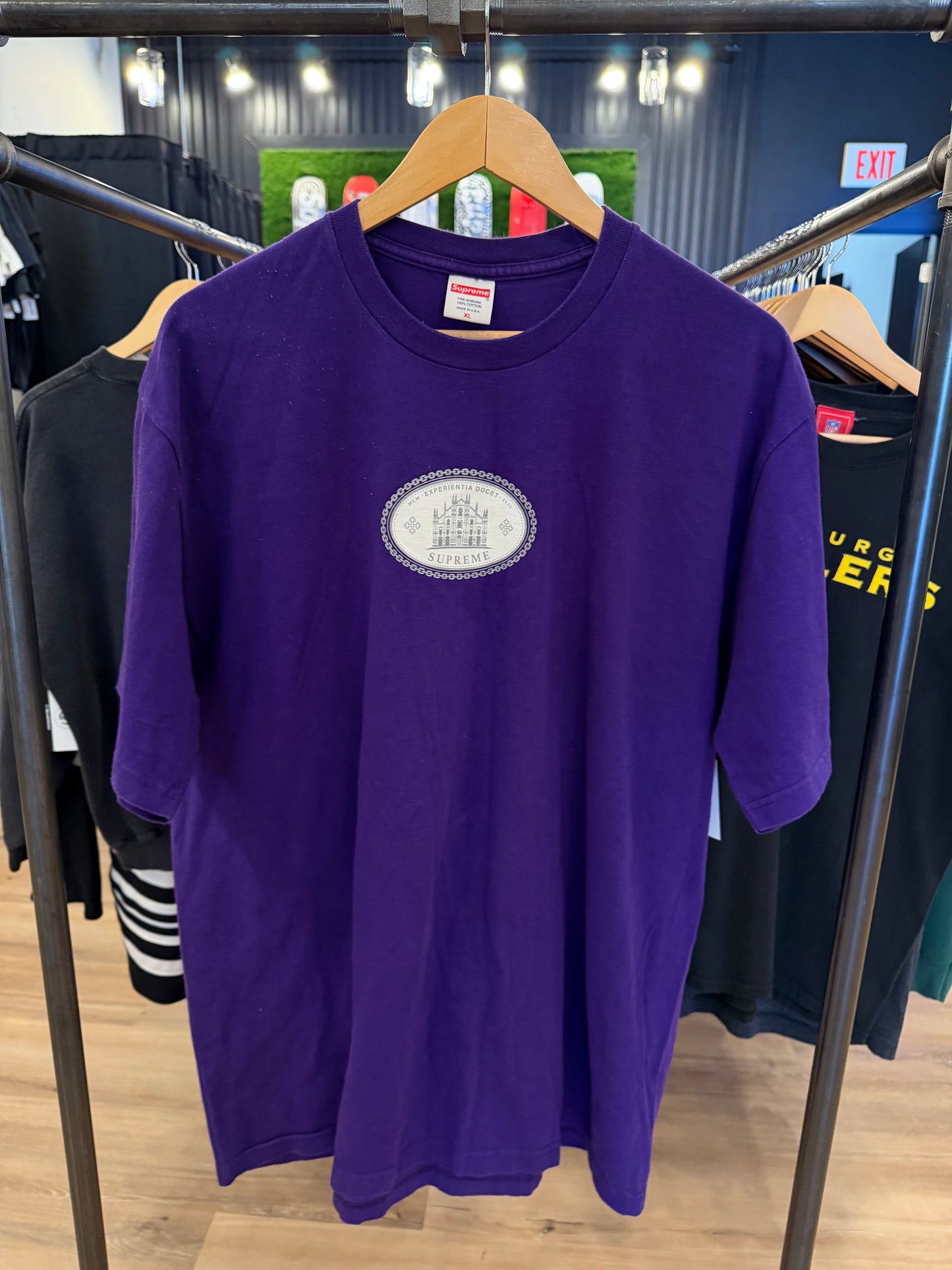 Supreme Experientia Tee Purple Size XL Pre-Owned