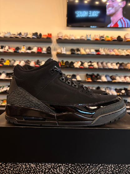 Jordan 3 Black Cat 2025 Size 12 Pre-Owned