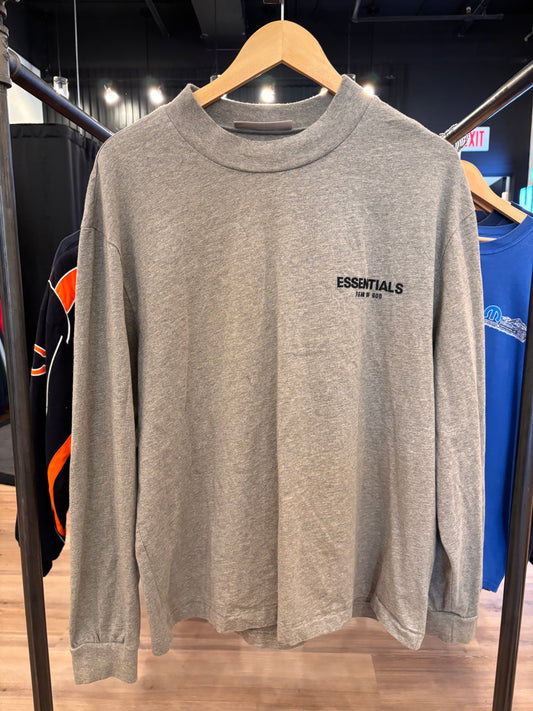 Fear Of God Essentials Long Sleeve Grey Size Large Pre-Owned