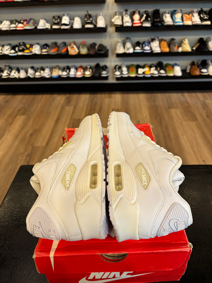Nike Air Max 90 White Leather Size 9 Brand New