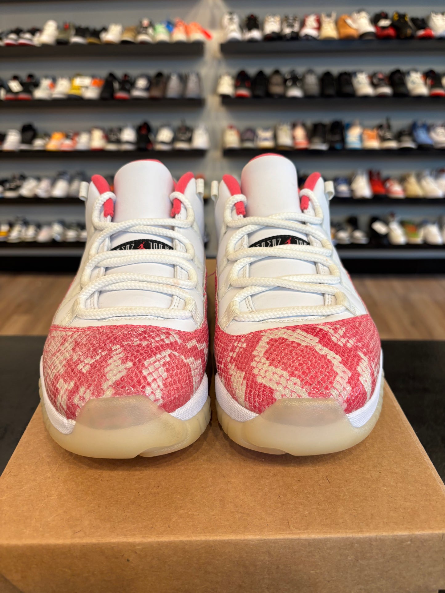 Jordan 11 Low Pink Snake Size 9 (10.5W) Pre-Owned (No Box)