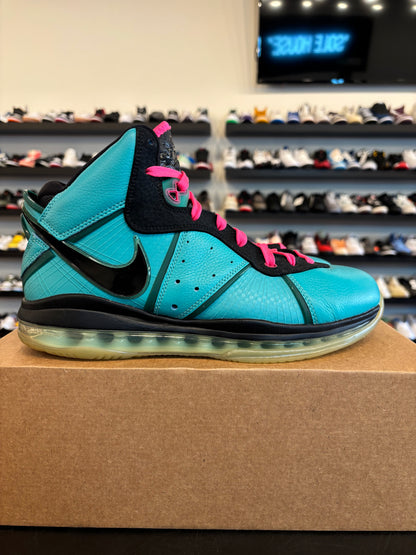 Nike LeBron 8 Pre-Heat South Beach Size 10.5 Pre-Owned (No Box)