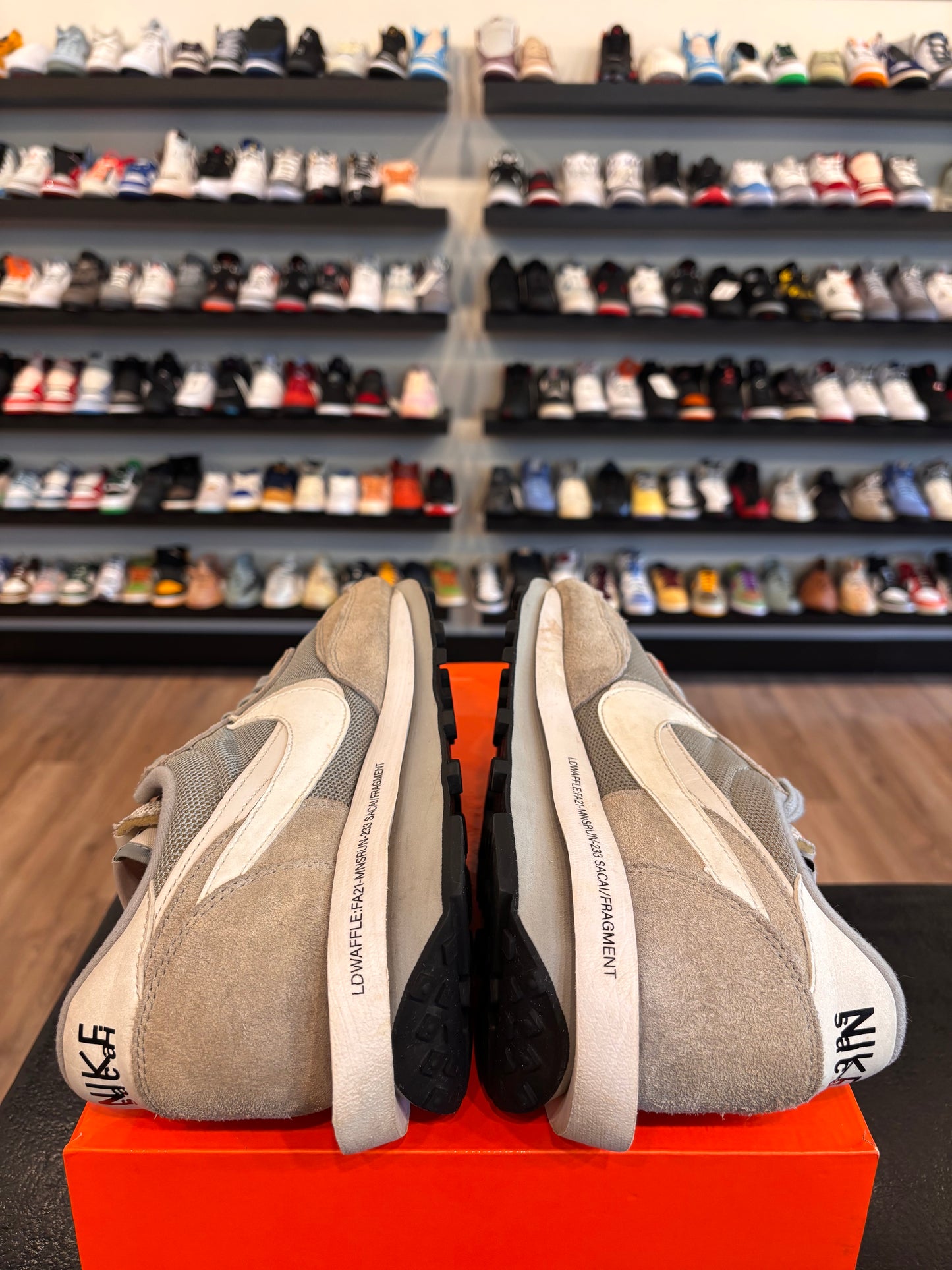 Nike Sacai Fragment Waffle Grey Size 11.5 Pre-Owned