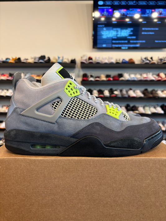 Jordan 4 Neon Size 13 Pre-Owned (No Box)